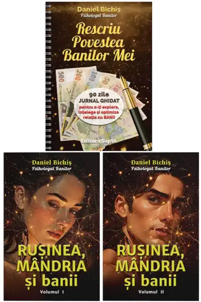 2 Cărți + 1 Jurnal de Psihologie Financiară scrise de Daniel Bichiș, Psihologul Banilor