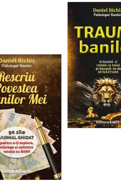 1 Carte + 1 Jurnal de Psihologie Financiară scrise de Daniel Bichiș, Psihologul Banilor